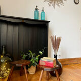 Pair of handmade tripod stools