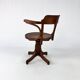 Chaise de Bureau en Chêne Courbé par Thonet, 1950s