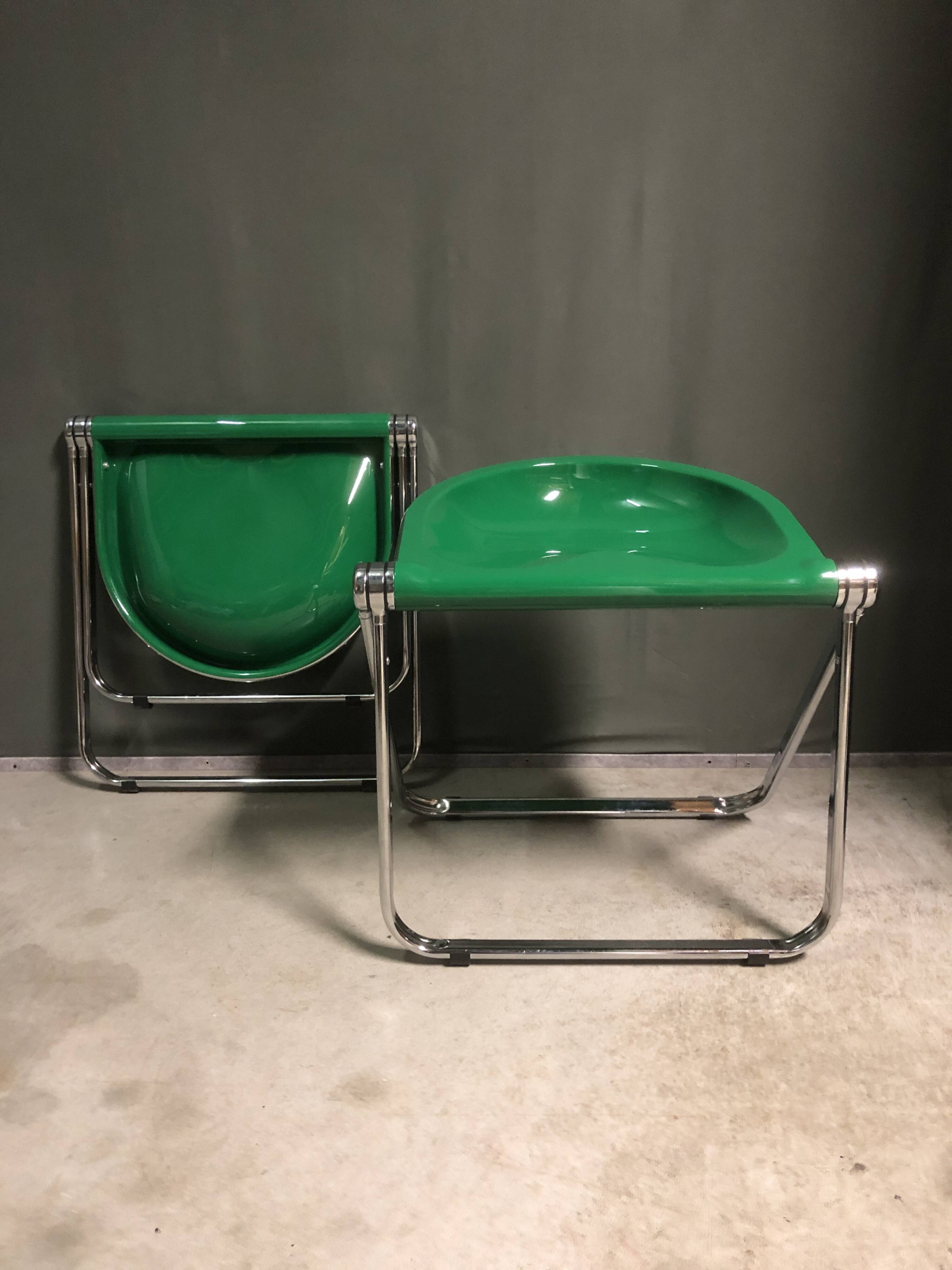 Pair of folding stools.