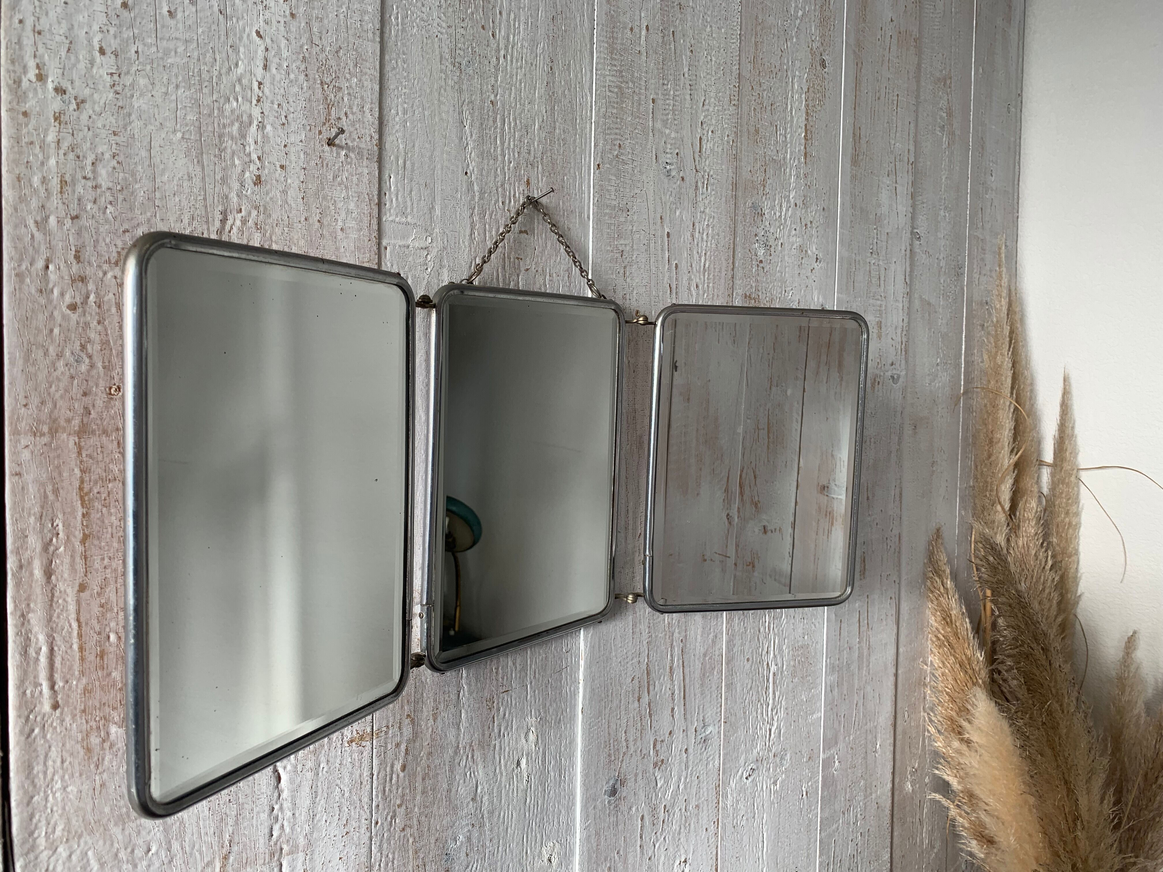 Vintage barber mirror