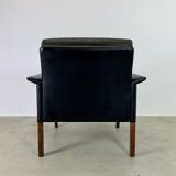 Fauteuil en cuir modèle cs500 d'Hans Olsen pour CS Mobler