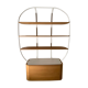 Oak and metal library