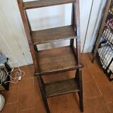 Chaise escabeau de bibliothèque