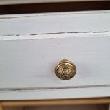 Patinated bathroom cabinet with marble 1940s
