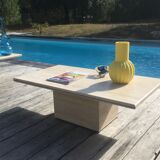 Vintage travertine coffee table