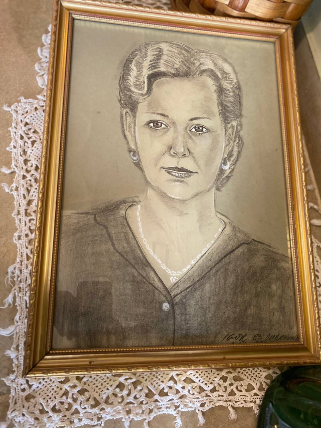 Woman's face drawing