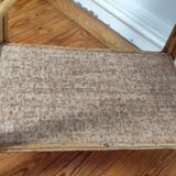 Rattan and cork side table