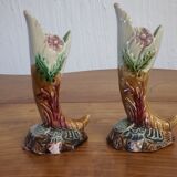 Pair of soliflore vases 1900