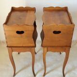 Pair of bedsides made of cherry wood