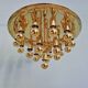 XXL Sputnik ceiling light in brass, Space Age design, 1970.