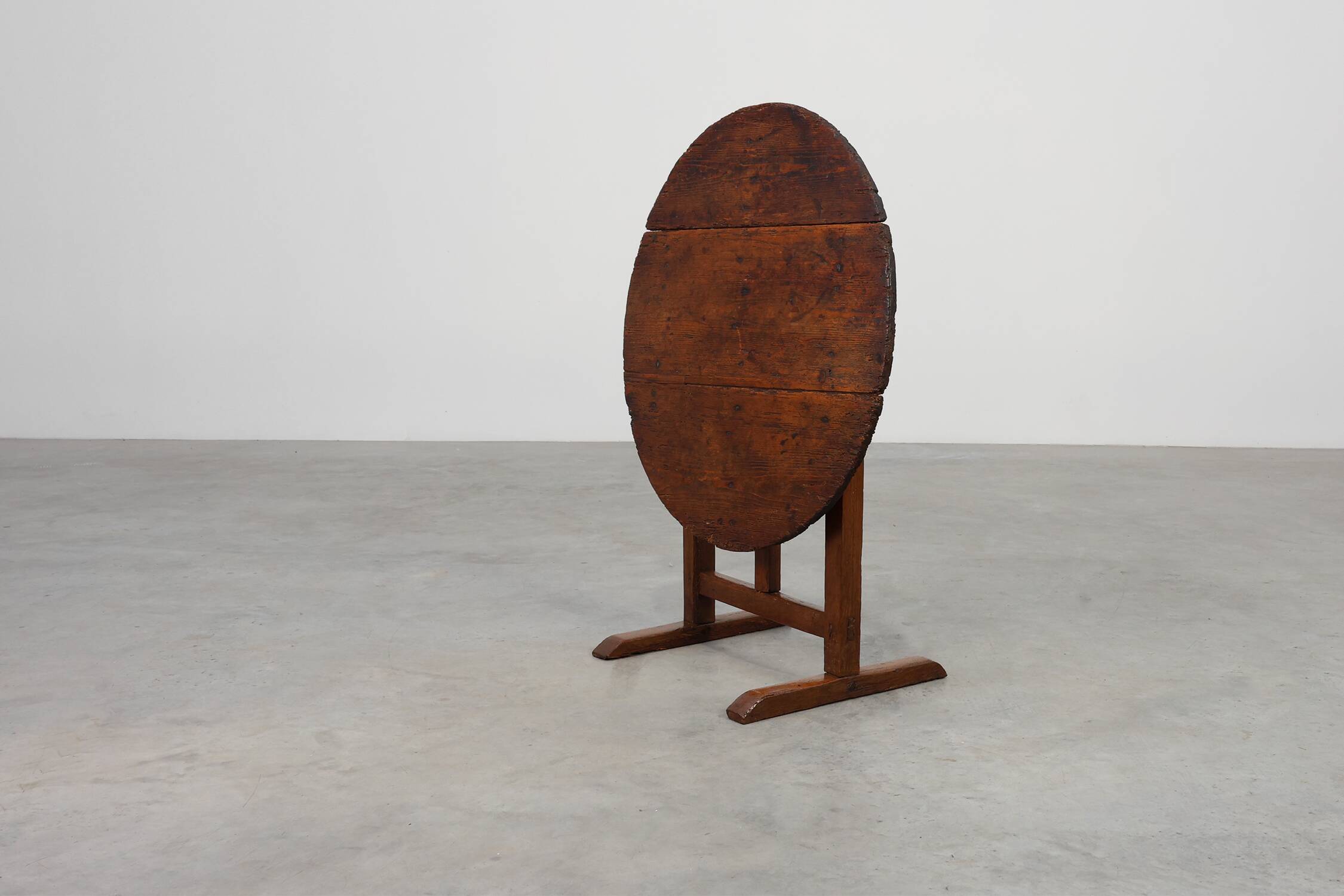 Antique oak Tilt top side table, France ca. 1800