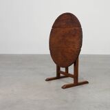 Antique oak Tilt top side table, France ca. 1800