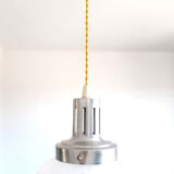 Glass globe pendant lamp by Clichy blue art deco