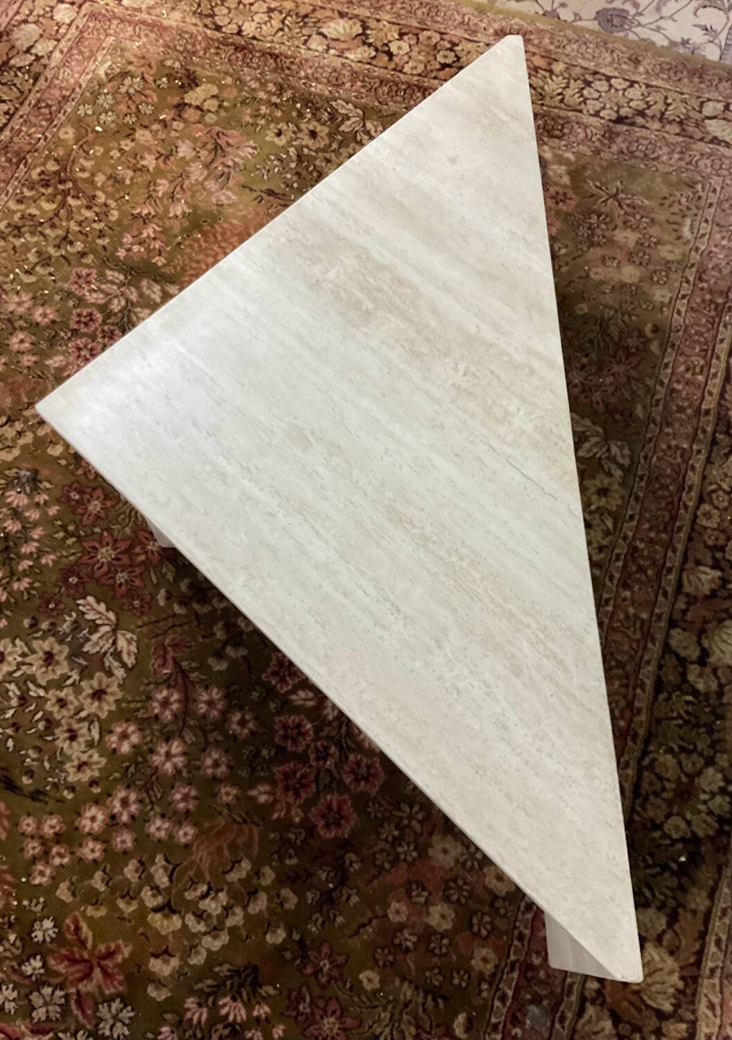 Travertine coffee table