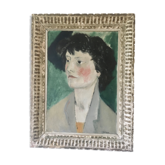 Portrait of a woman, signed Guy Bardone