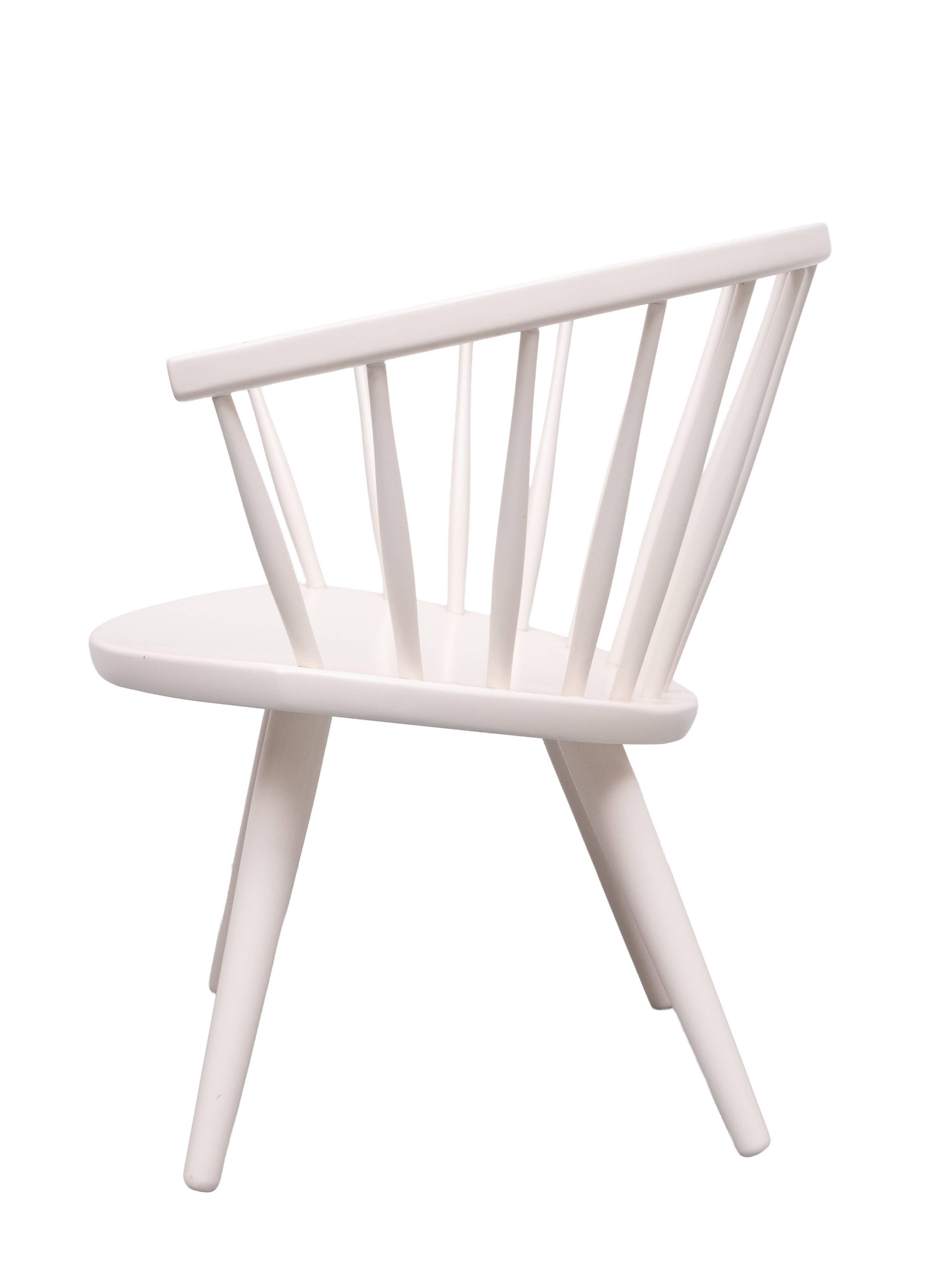 Yngve Ekström Arka White lounge chair Stolab Sweden 1955