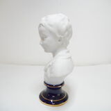 Biscuit and Limoges porcelain bust