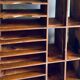 Shelf with workshop lockers