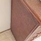 Commode en rotin vintage circa années 70