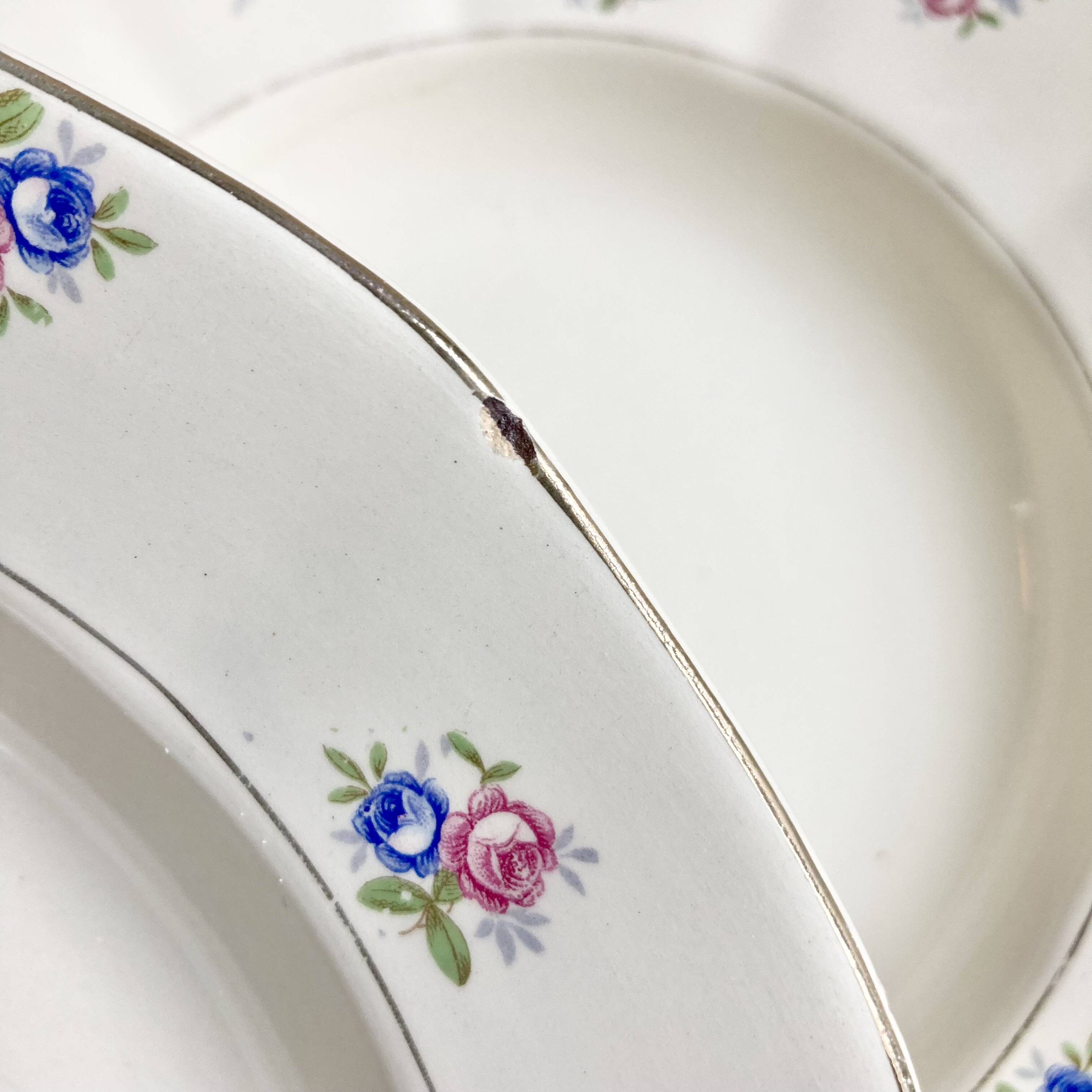 6 Digoin soup plates