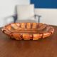 Italian woven ceramic fruit bowl, 1960