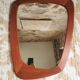Vintage Scandinavian mirror in solid teak