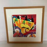 Pop color lithograph 1997 signed