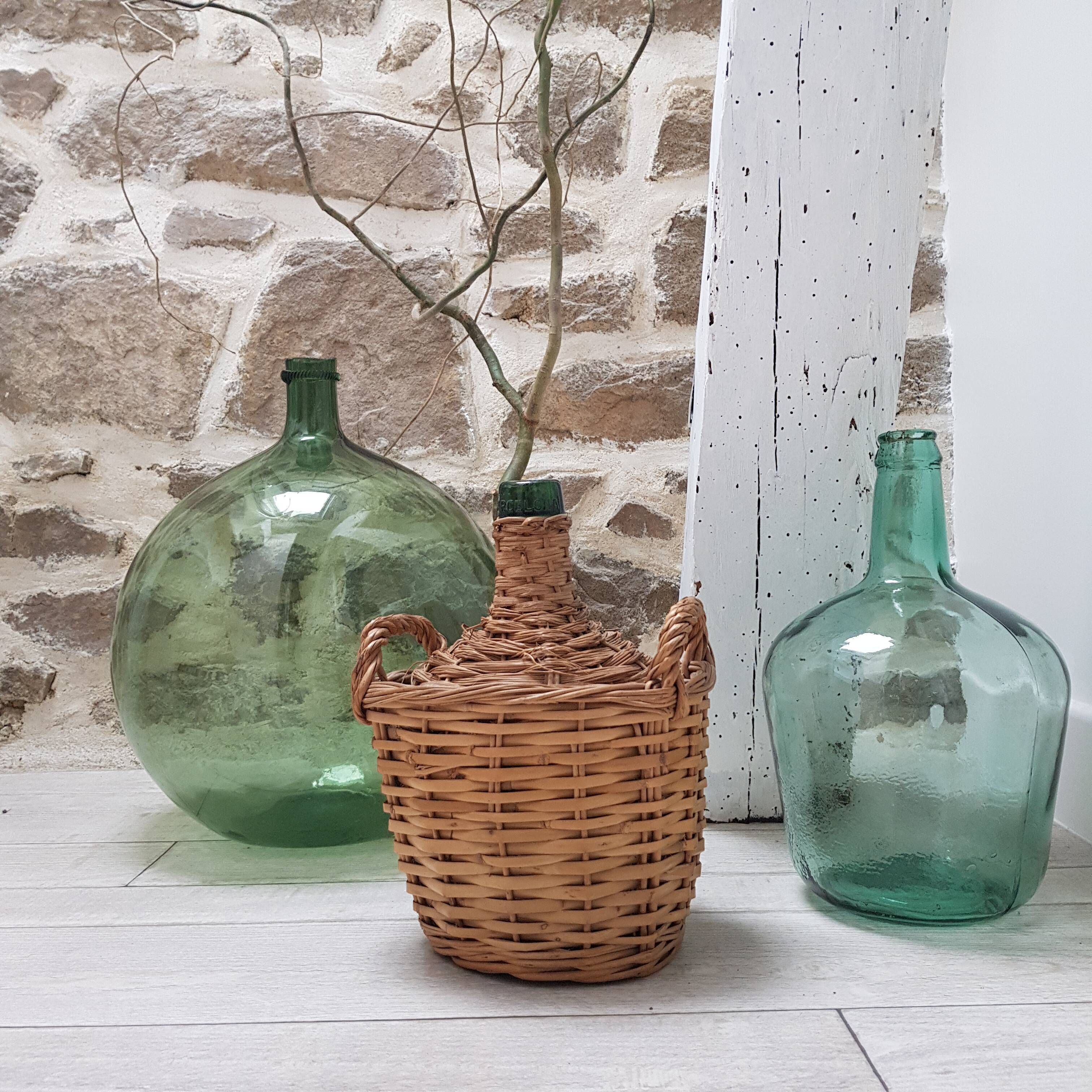 Demijohn wicker h28cm