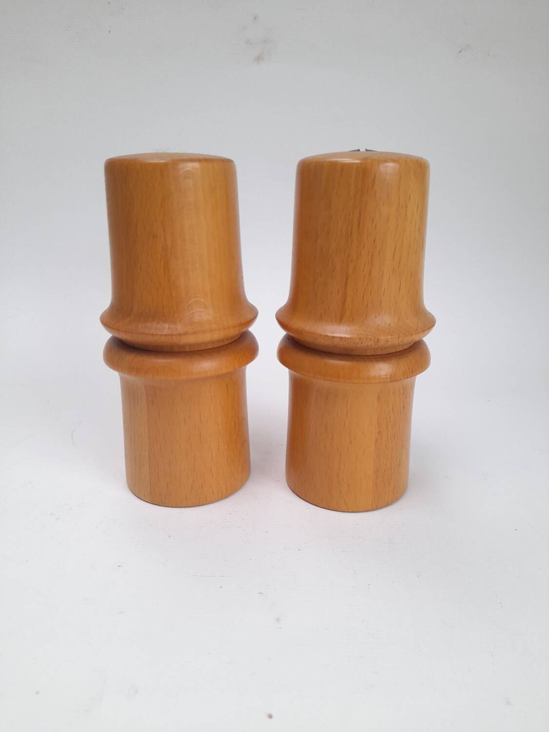 Pair of Nissen Denmark salt and pepper mills