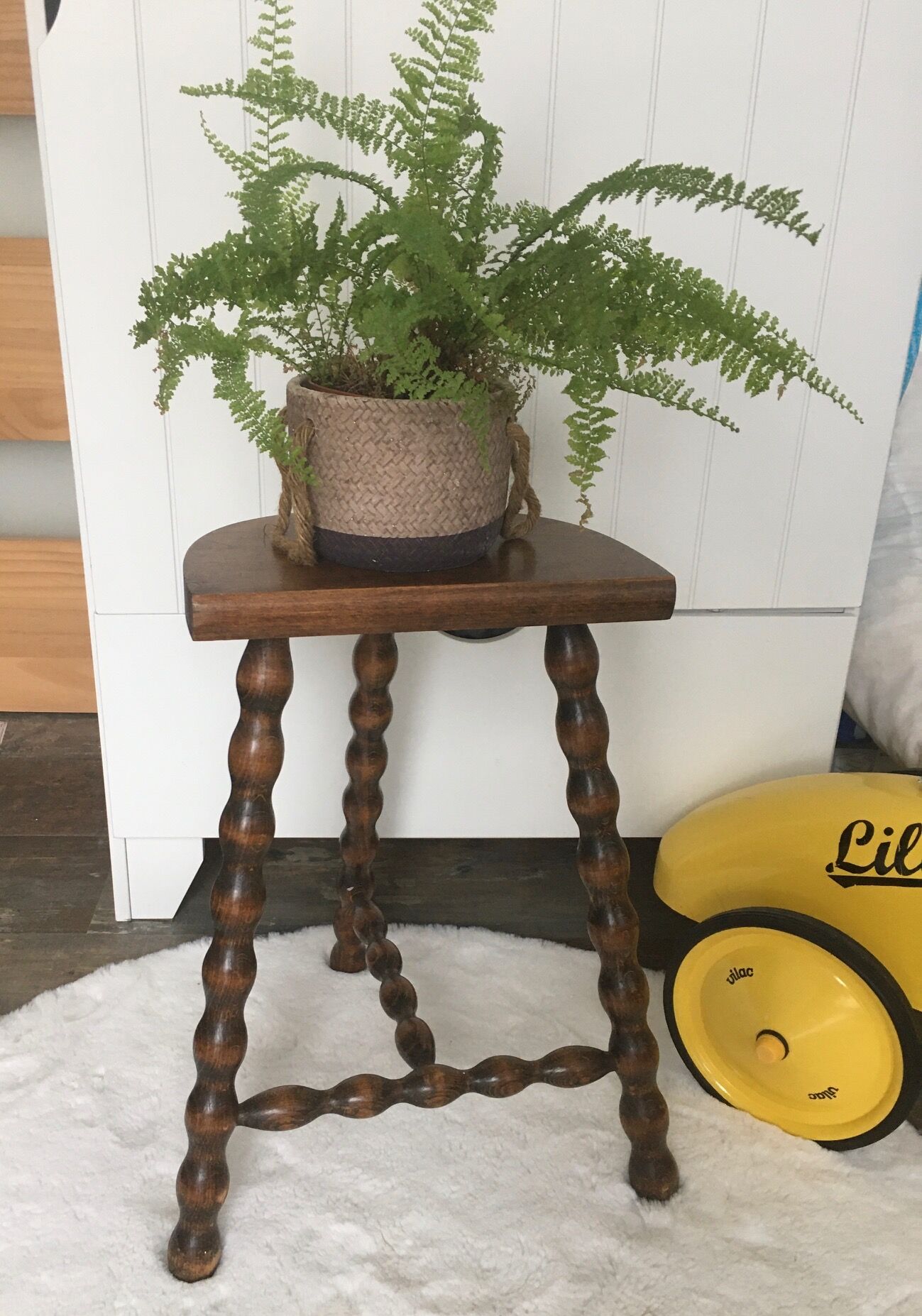 Duo of tripod stools