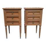 Pair of Louis XVI bedside tables