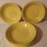 Lot 6 hollow plates Digoin Sarreguemines vintage