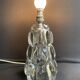 Schneider Glassworks - Important Lamp Foot - Molded Crystal - Conical with Godrons