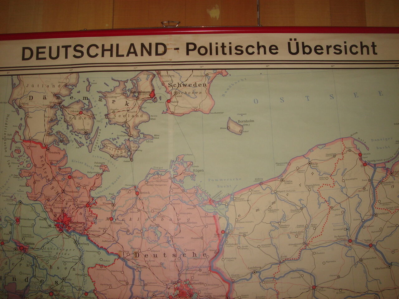 German geographical map of 1973