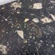 Vintage rectangular coffee table in black marble and smoked glass from the 1970s.