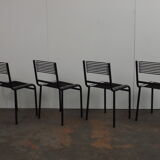 Set of 4 chairs "sandow" of  René Herbst