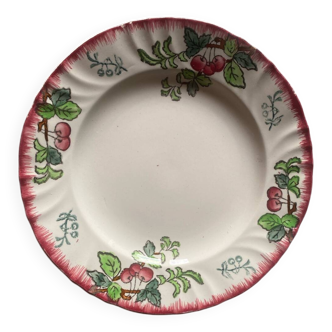 Assiette plate Longwy modèle Montmorency