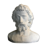 Sculpture in plaster head of Holy