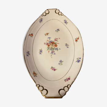Limoges porcelain oval dish