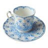Tasse et sous tasse en porcelaine de Sarreguemines