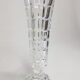 Set of three 17 cm vintage glass soliflore vases