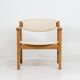 Fauteuil de Jørgen Bækmark pour FDB Møbler (Danemark, années 1960).
