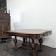 Renaissance-style table in solid walnut