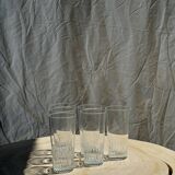 6 grands verres à orangeade en verre