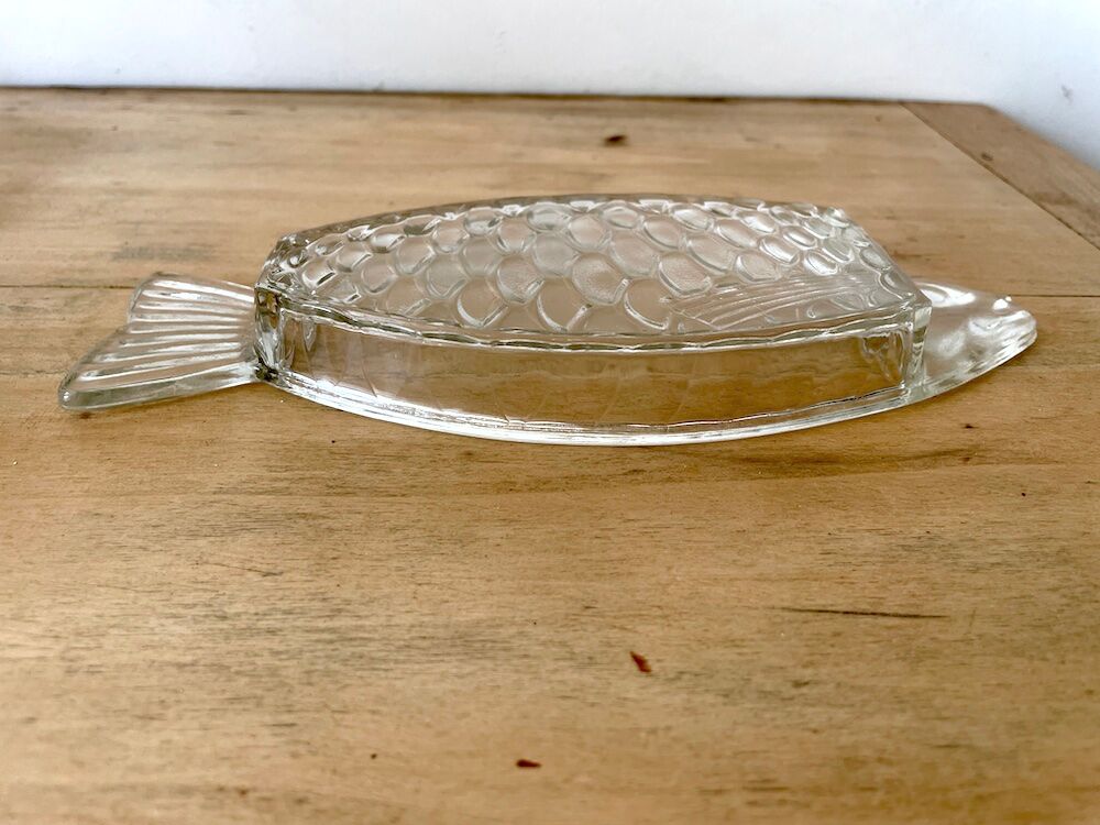 Raviers en verre transparent en forme de poisson