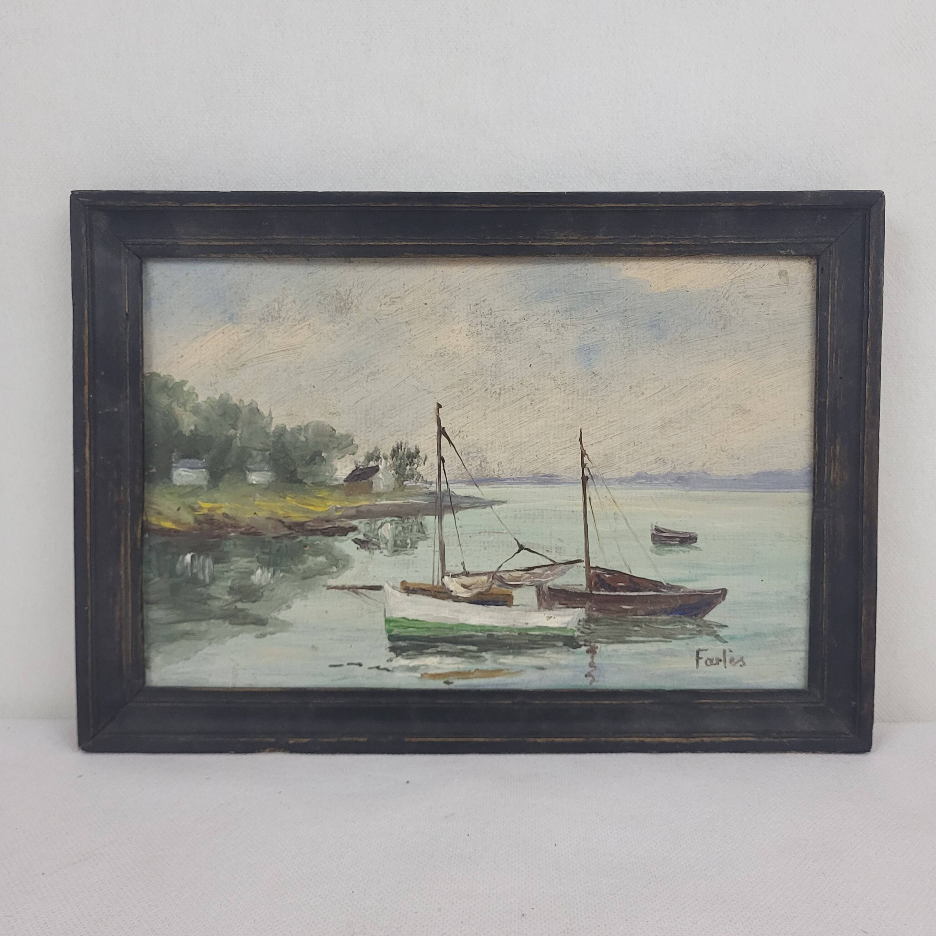 Marine - Oil on panel - Farlès