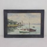 Marine - Oil on panel - Farlès