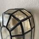 Pair of black iron wall sconces with structured glass by Limburg, 1960s, Germany.