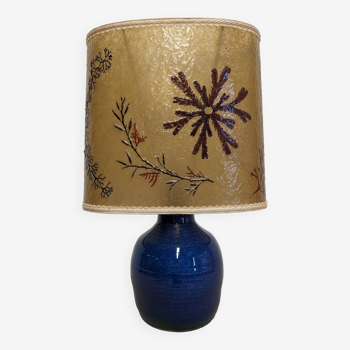 Lamp in enamelled stoneware and resin from the 50s/60s