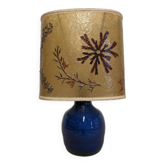 Lamp in enamelled stoneware and resin from the 50s/60s